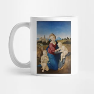 Madonna and Child with the Infant Saint John by Raphael Mug